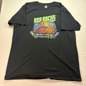 The Duck‎ Company Red Rocks Park Amphitheatre Graphic T Shirt XL Black Cotton